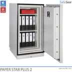 Paper Star Plus 2 Fire Cabinet (141 L) - Burglary Test Grade I / Fire Test 120 min