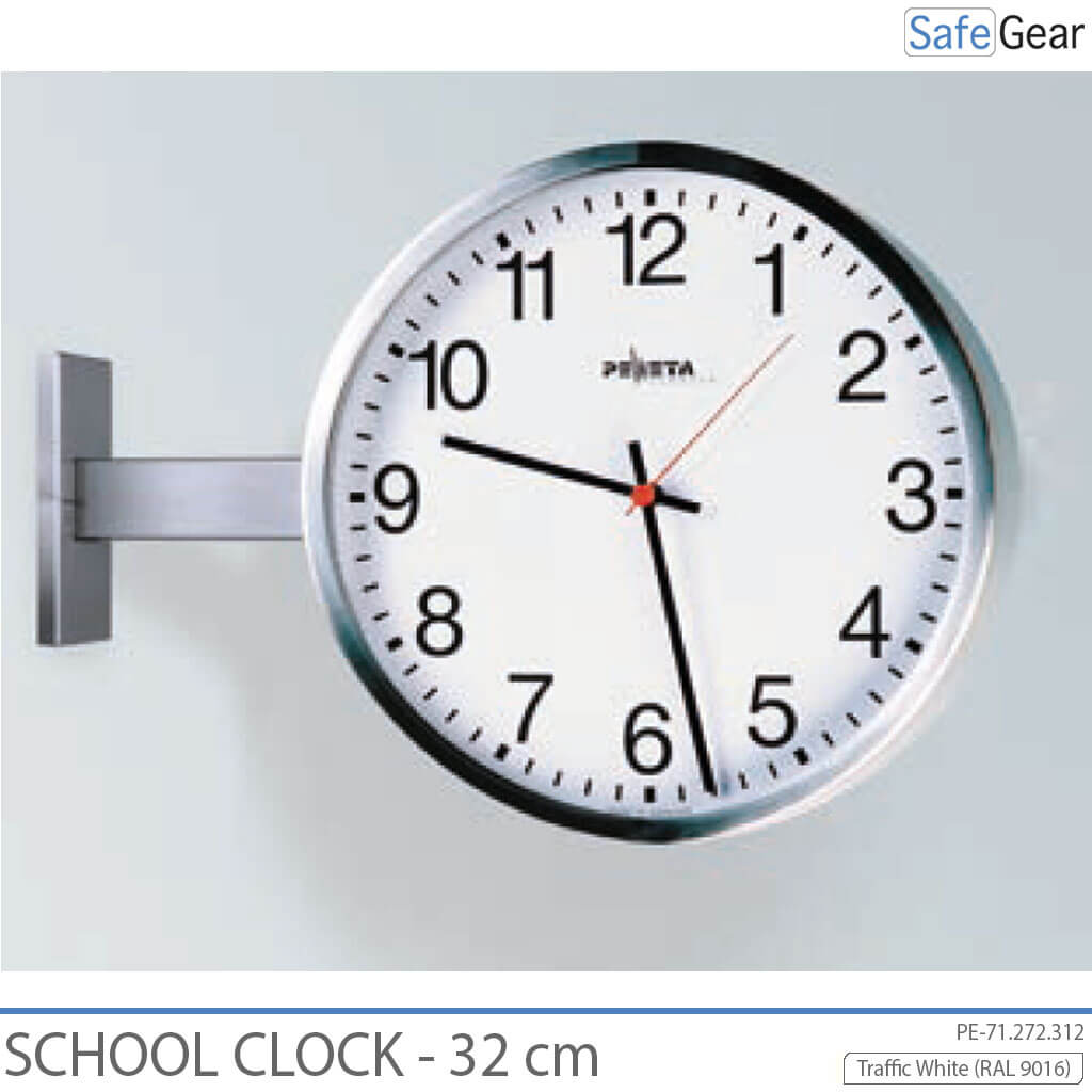 Analog School Clock - Indoor - Round - 32 cm