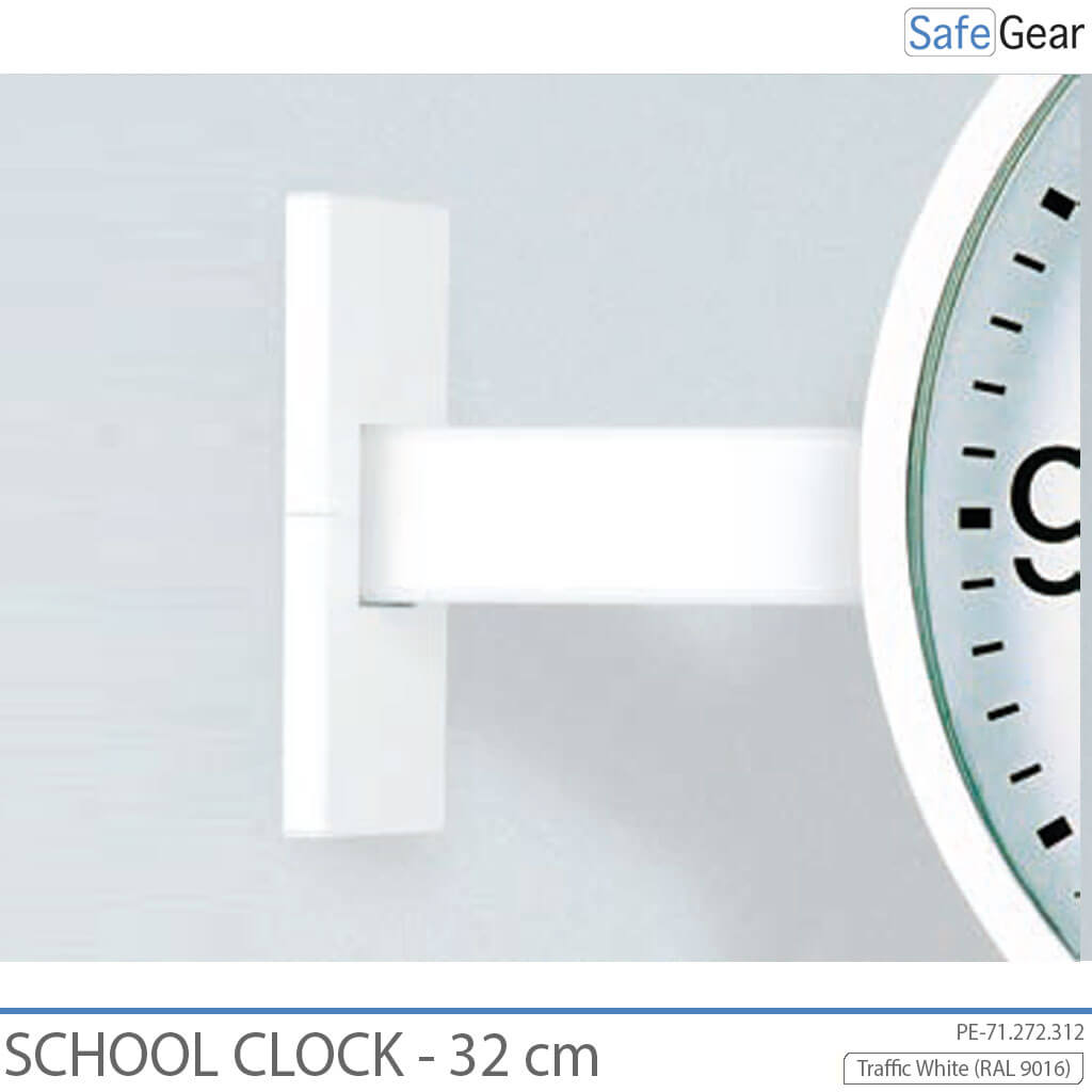 Analog School Clock - Indoor - Round - 32 cm