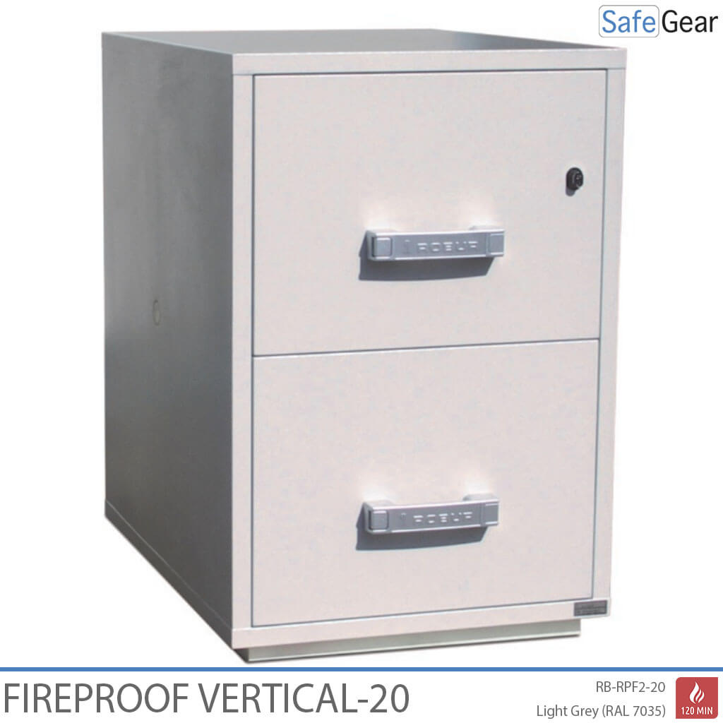 fireproof vertical storage 2 drawers