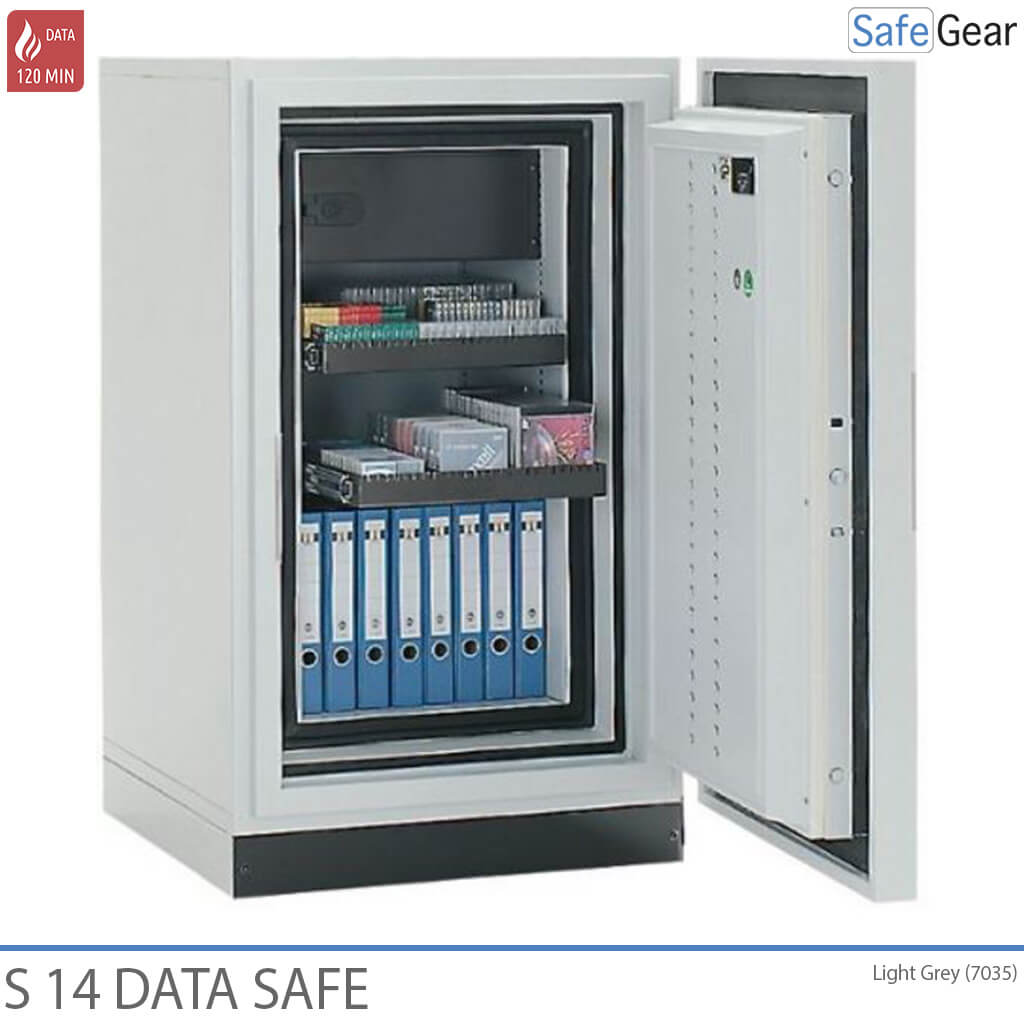 S14 Fireproof Data Safe - 672 LTO Data Tapes - Fire Test 120 min