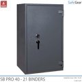 SB Pro 40 document cabinet in Graphite Grey, closed