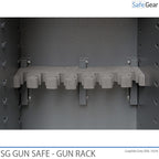 Dallas foam rifle holder, close-up
