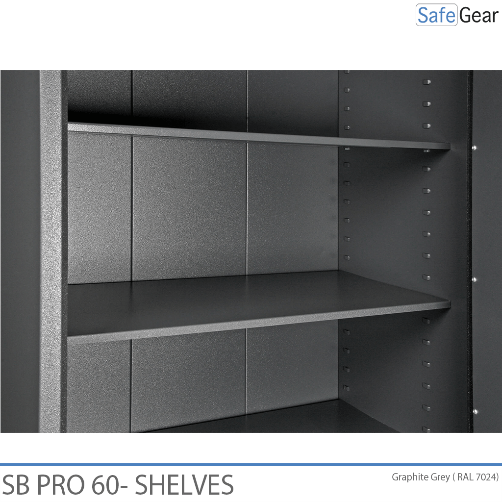 SB Pro 60 interior with movable shelves