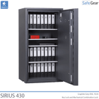 Sirius valuable safe - Key lock and mechanical combination lock