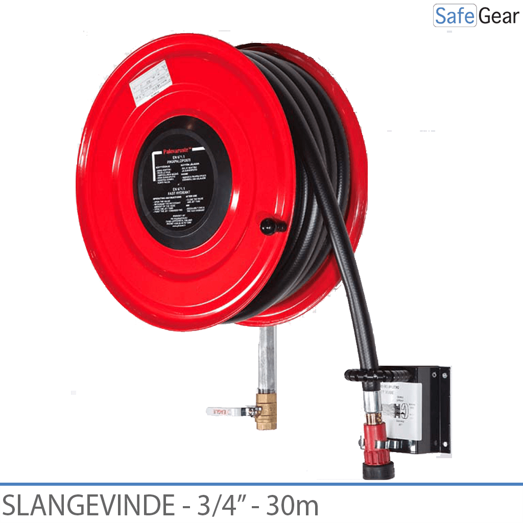 Slangevinde til Vægmontage - 3/4” - 30m