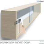 SOLO Lock with RFID Locking System - Sliding Door llustration