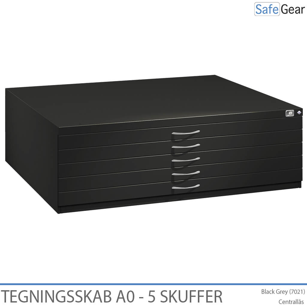 Drawing cabinet A0 with 5 drawers