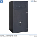 Topas Pro D-II 315 Deposit Safe (311 L) - Burglary Test D-II - Code Lock with 9 user codes