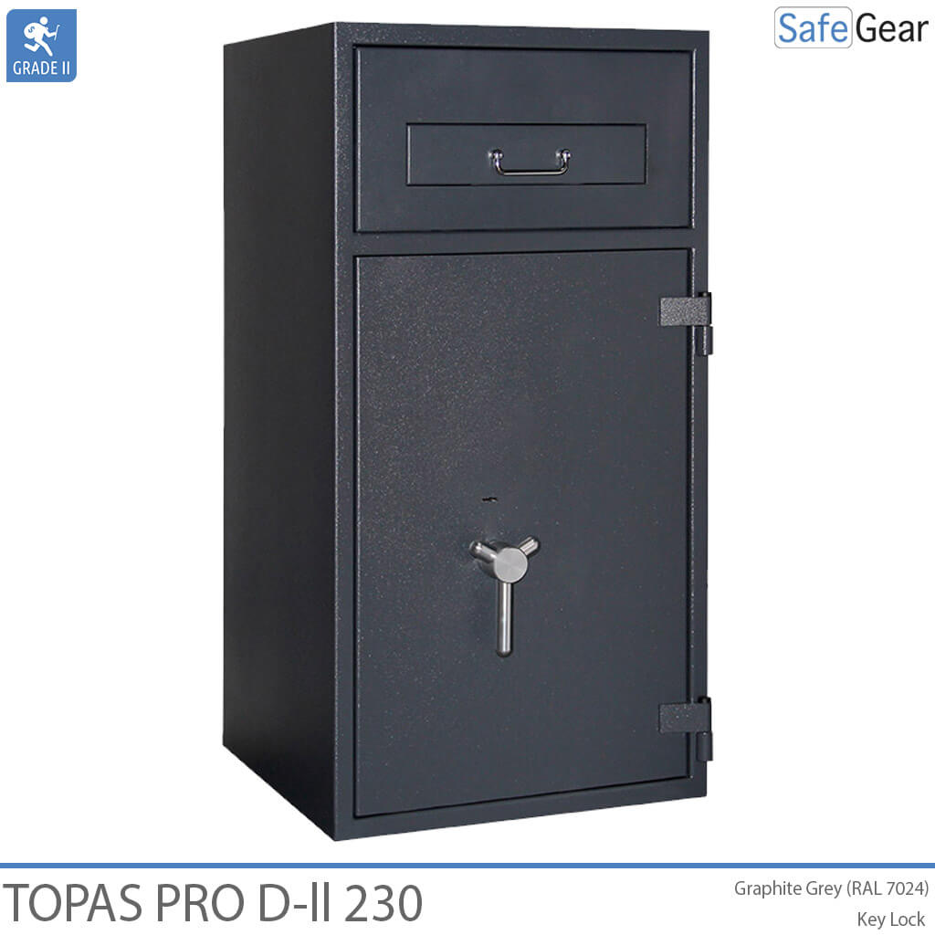 Topas Pro D-II 315 Deposit Safe (311 L) - Burglary Test D-II - Code Lock with 9 user codes