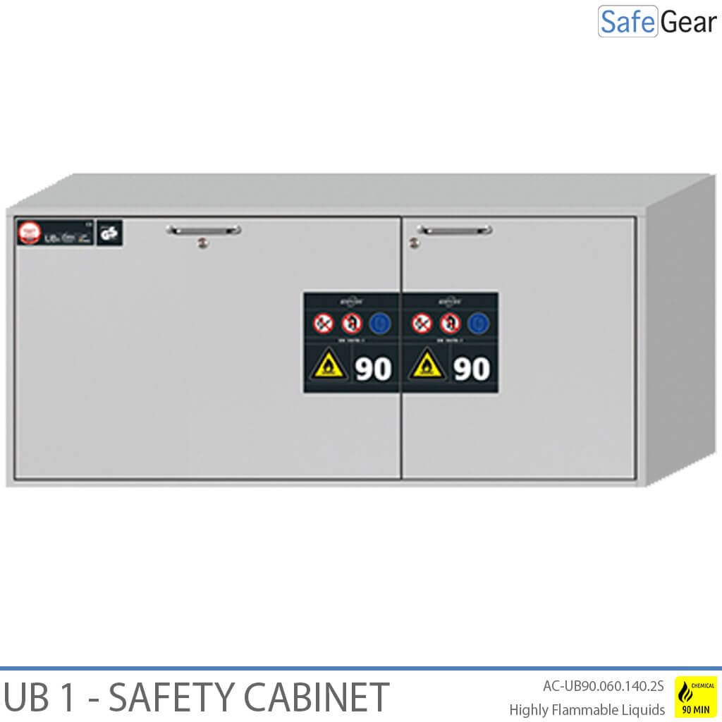 UB 1 - Chemical Safety Cabinet (482 L) - Fire test 90 min - Key Lock