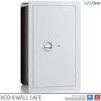 VCO 8 Wall Safe (85 L) - Burglary test Grade 1 - Light grey - Key lock