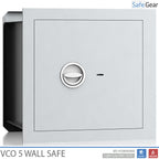 VCO 5 Wall Safe (43 L) - Burglary Test Grade 1 - Light Grey - Key Lock