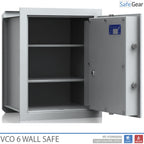 VCO 6 Wall Safe (61 L) - Burglary Test Grade 1 - Light Grey - Code Lock