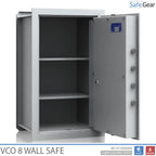 VCO 8 Wall Safe (85 L) - Burglary Test Grade 1 - Light Grey - Code Lock