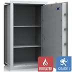 VCO 10 Wall Safe (139 L) - Burglary Test Grade 1 - Light Grey - Code Lock