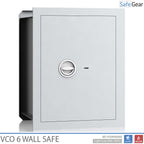 VCO 6 Wall Safe (61 L) - Burglary test Grade 1 - Light grey - Key lock