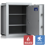 VCO 6 Wall Safe (61 L) - Burglary Test Grade 1 - Light Grey - Code Lock