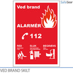 In case of fire - Sign - 210 x 297mm - Self-adhesive vinyl