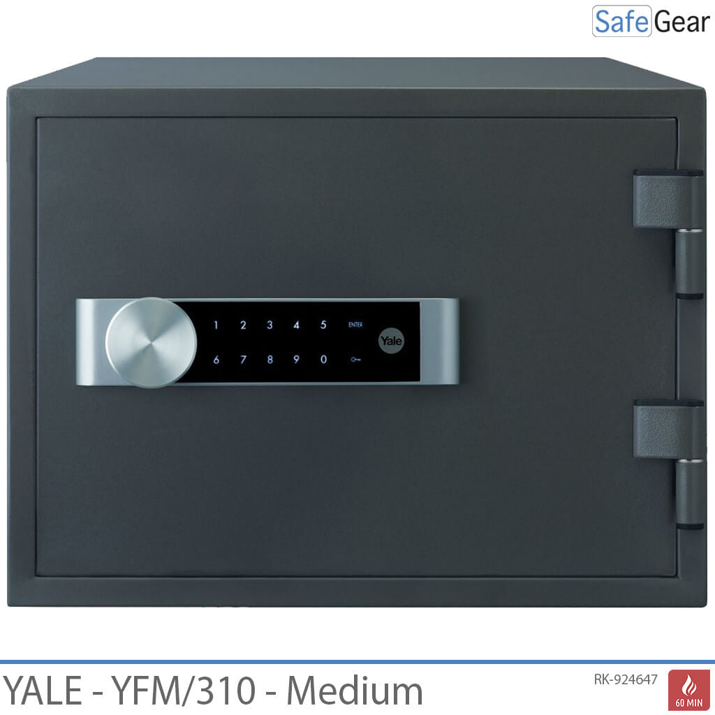 Yale Fire Safe Medium Pengeskab - Elektronisk Kodelås - Lukket